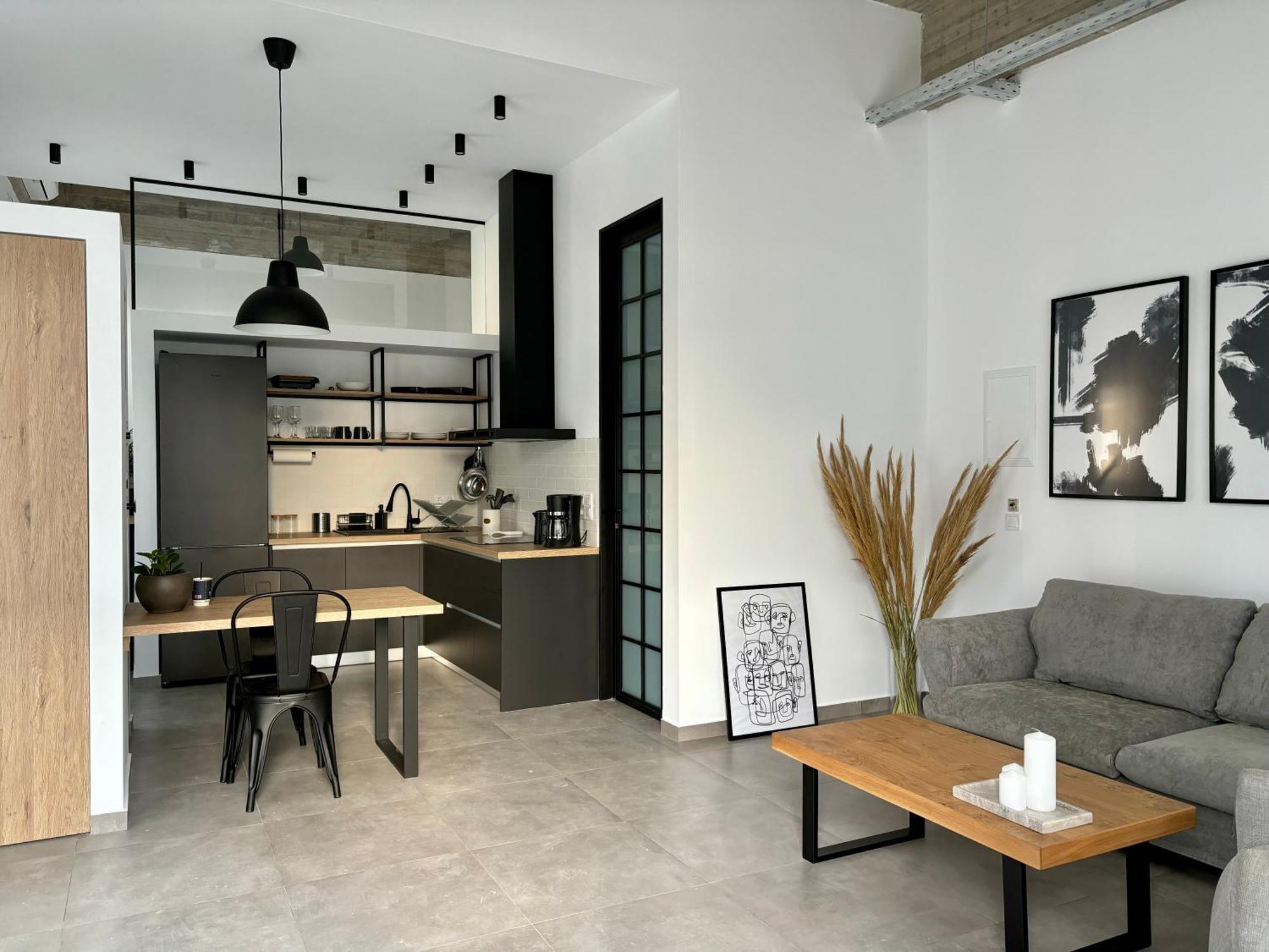 Industrial Loft Comfort Living Heraklion  Luaran gambar